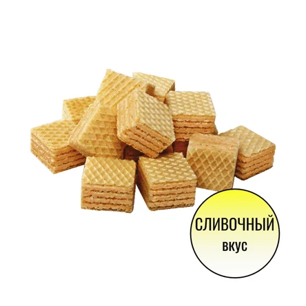 Вафли Pichelli мини "сливочные" без сахара, 1 кг.