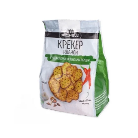Ржаной крекер с чесноком и кайенским перцем, 150 г. * 20 шт.