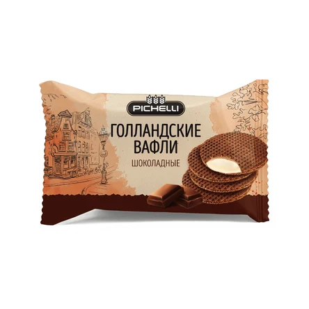 Вафли Pichelli Голландские "шоколад", 150г. * 24 шт.