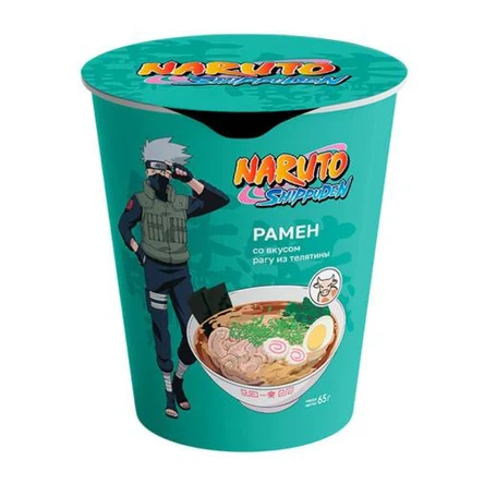 Рамен со вкусом рагу из телятины (стакан) по 65 г.